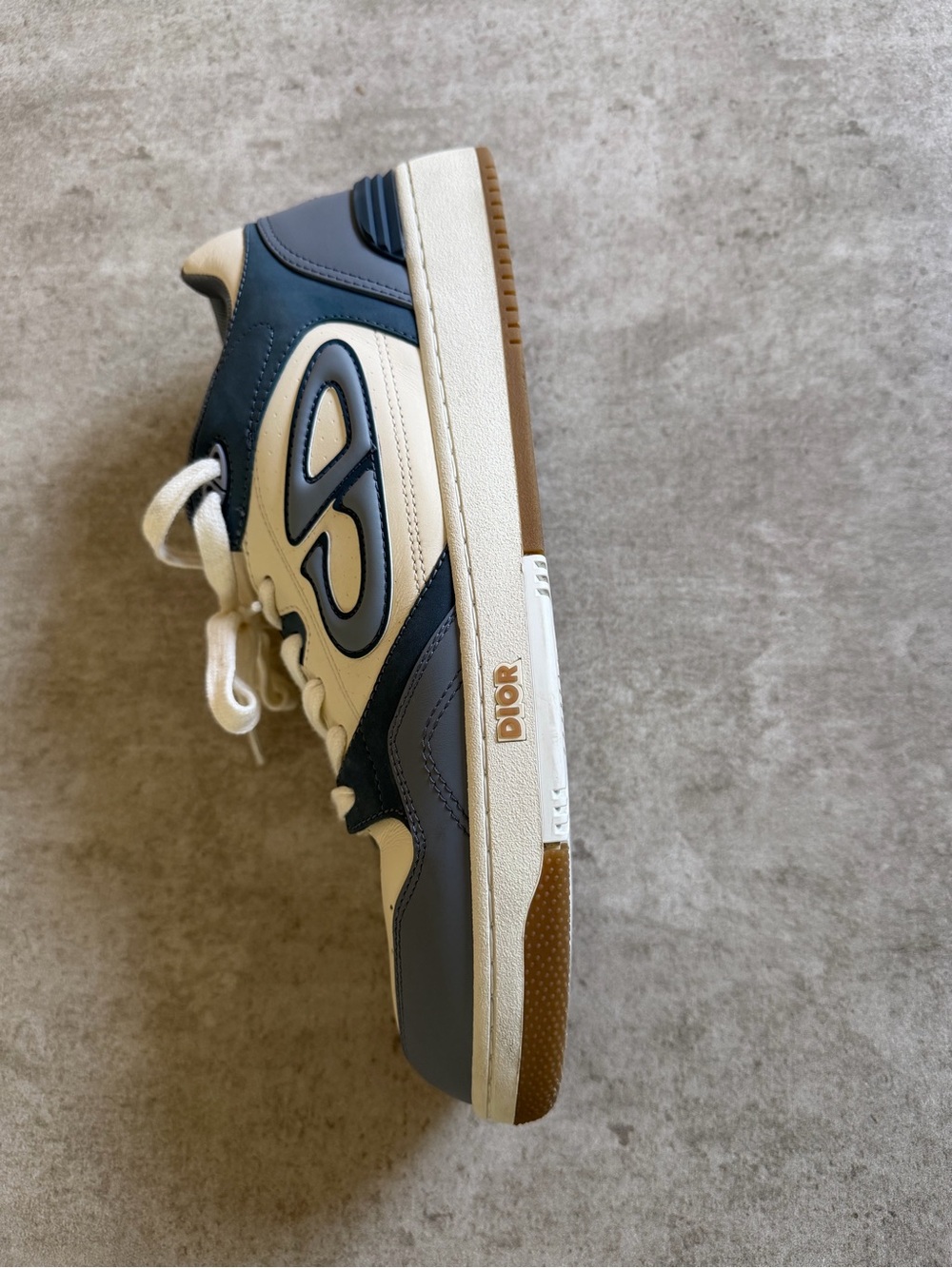 Dior B27 Low-Top Sneakers in Navy & White - Picture 7 of 13